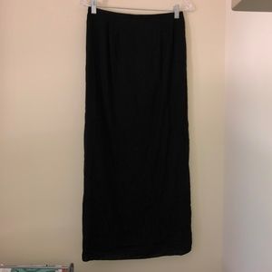 Lord & Taylor Black Cotton Skirt-PM